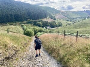 Descent to Soar Mynydd chapel