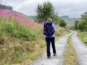 Leaving Dolgoch hostel