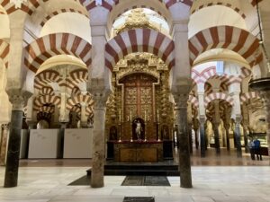 Arches inside the Mosque-Cathedral, Cordoba